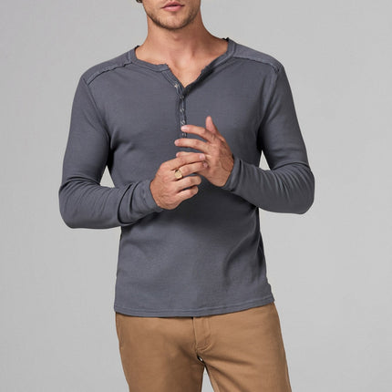 Men's Long Sleeve Henley