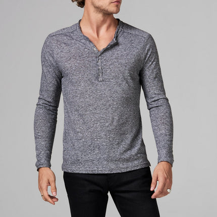 Men's Long Sleeve Henley