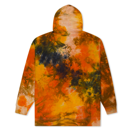 HORIZONTAL LIQUID HOODIE (ORANGE TIE DYE)