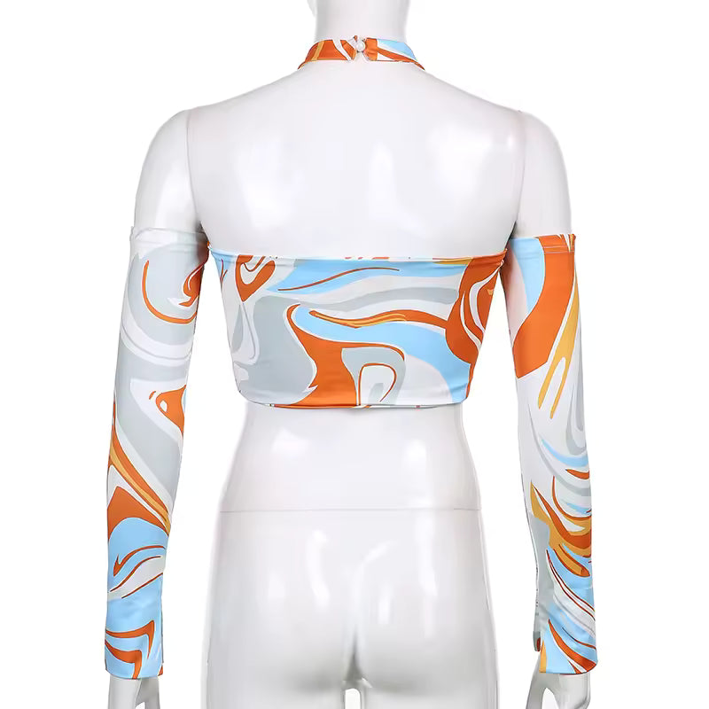 Contour Swirl Halter Top