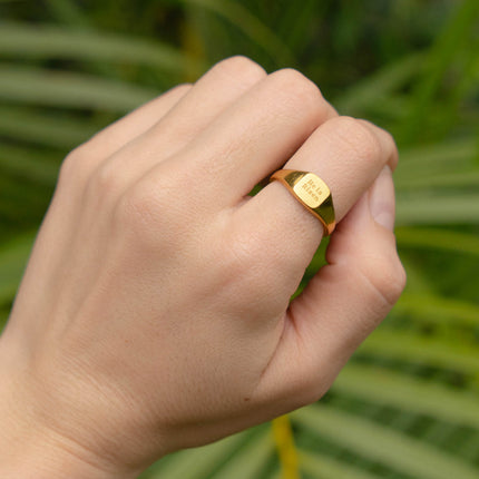 He Is Risen Signet Ring