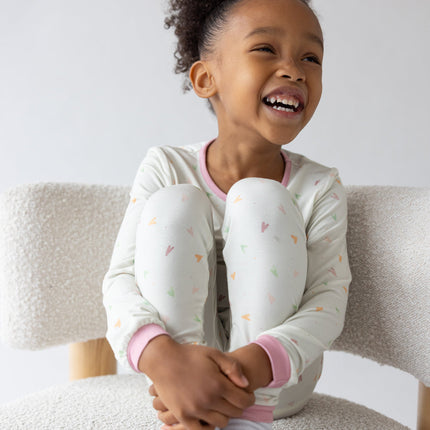 Heart Bamboo Kids Pajama Set