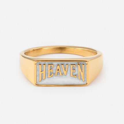 Heaven Rectangular Signet Ring