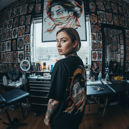 Namakubi Tattoo Tee | Ghost & Darkness Streetwear