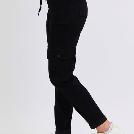 Black Cargo Joggers Judy Blue