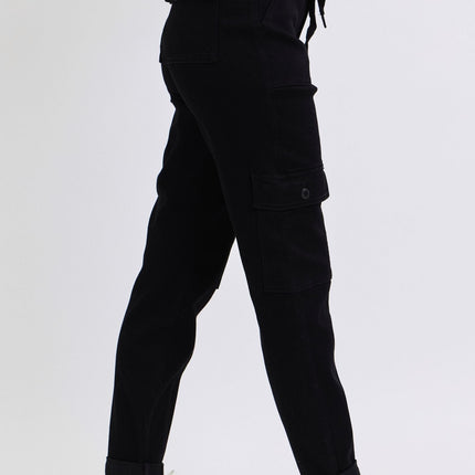 Black Cargo Joggers Judy Blue