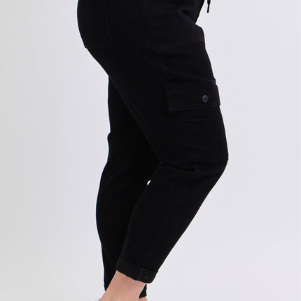 Black Cargo Joggers Judy Blue