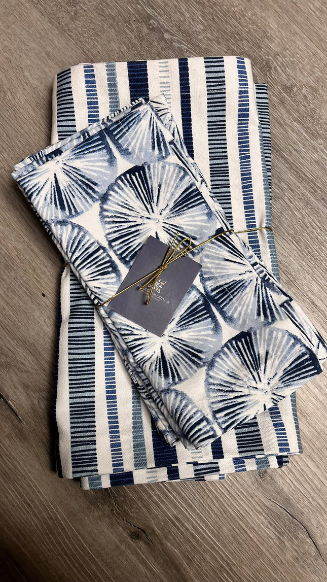 Blue White Sea Stars Napkins