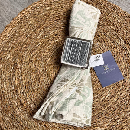 Coastal napkins-seafoam green