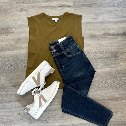 Neutral Sleeveless Top