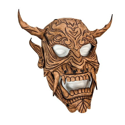 Leather Oni Mask Printable Pattern