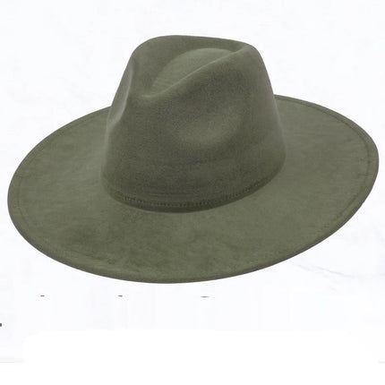 Tan Hide w/ Turquoise Slab Leather Band + Choice of Boho Hat 985t