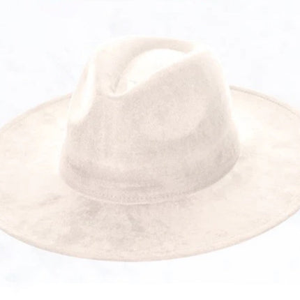 Tan Hide w/ Turquoise Slab Leather Band + Choice of Boho Hat 985t
