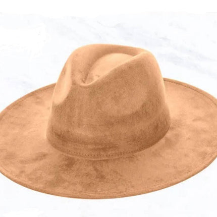 Black Leather Hat Band w/ Turquoise Slab + Choice of Boho Hat