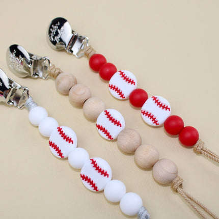 Pacifier Clips // Baseball