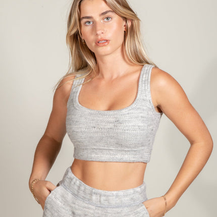 Quinn Cropped Soft Knit Sweater Tank
