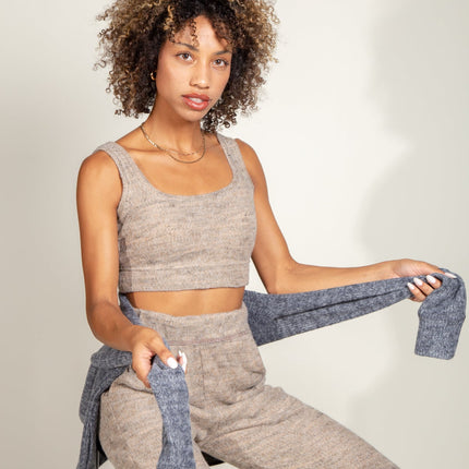 Quinn Cropped Soft Knit Sweater Tank