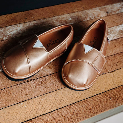 Gold Velvet Barefoot Shoe Topper | Ozznek Zero-Drop & Wide Toe Box