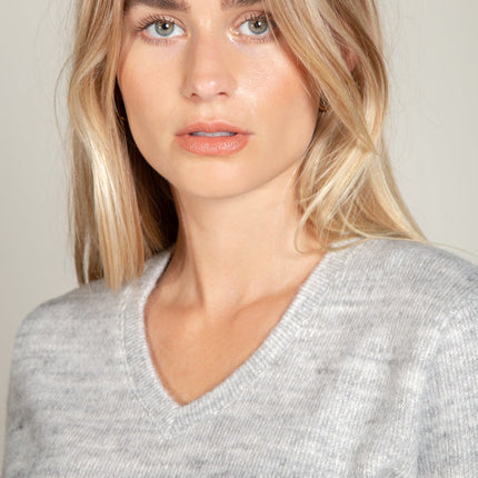 Danielle Soft Knit V-Neck Sweater