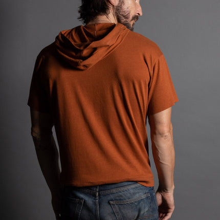 Men's Jersey Tee Kangaroo Pocket Hoodie