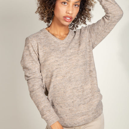 Danielle Soft Knit V-Neck Sweater