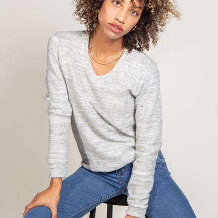 Danielle Soft Knit V-Neck Sweater