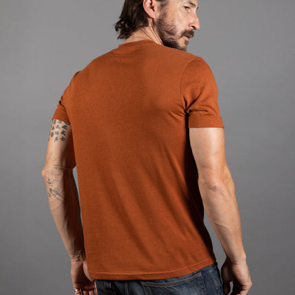 Men's Tri-Blend Stitch Sleeve V-Neck Tee