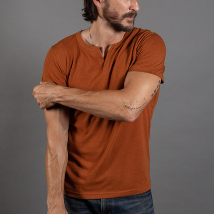 Men's Tri-Blend Cross V-Neck Tee