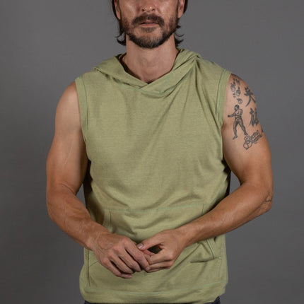 Men's Sleeveless Tri-Blend Hoodie