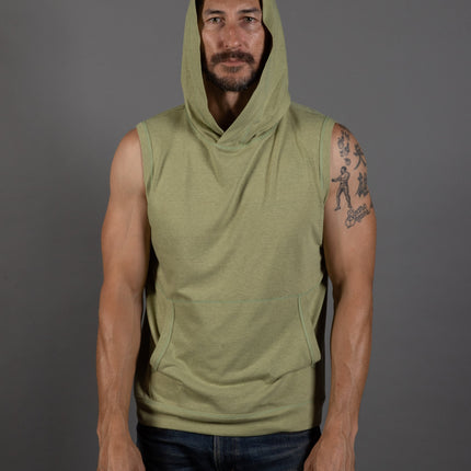 Men's Sleeveless Tri-Blend Hoodie