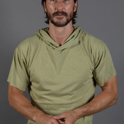 Men's Jersey Tee Kangaroo Pocket Hoodie