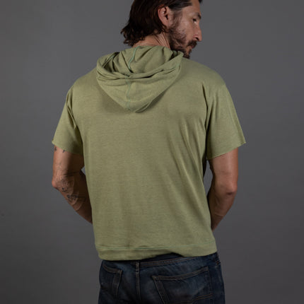 Men's Jersey Tee Kangaroo Pocket Hoodie