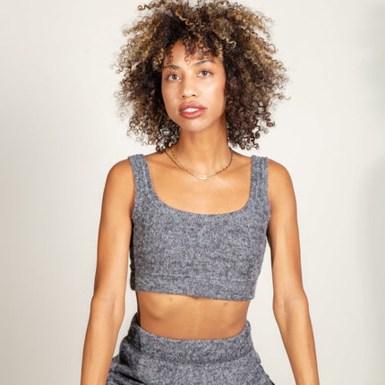 Quinn Cropped Soft Knit Sweater Tank
