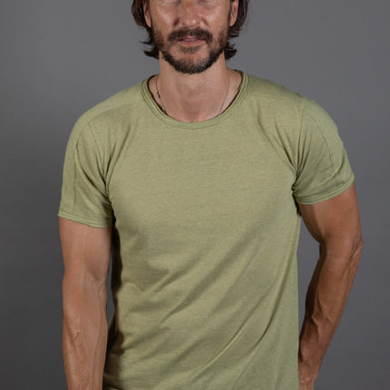 Men's Tri-Blend Patch Sleeve Tee