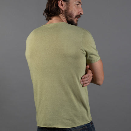 Men's Tri-Blend Patch Sleeve Tee
