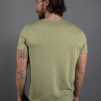 Men's Tri-Blend Cross V-Neck Tee
