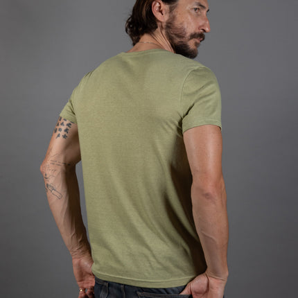 Men's Tri-Blend Cross V-Neck Tee