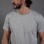 White/Light Grey Herringbone / XS