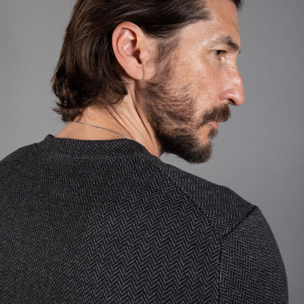 Spencer Herringbone V-Neck Sweater
