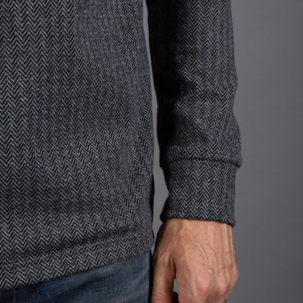 Spencer Herringbone V-Neck Sweater