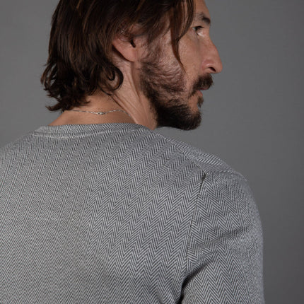 Westin Herringbone V-Neck Sweater