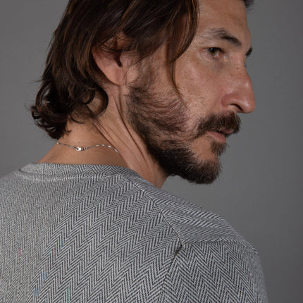 Westin Herringbone V-Neck Sweater