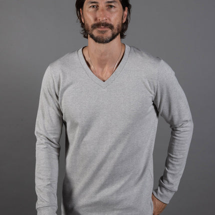 Westin Herringbone V-Neck Sweater