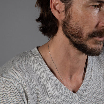 Westin Herringbone V-Neck Sweater