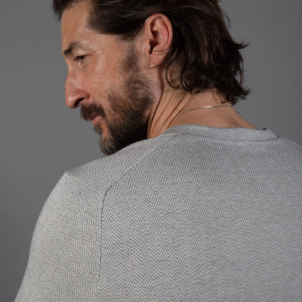 Westin Herringbone V-Neck Sweater