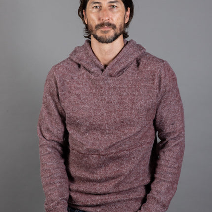 Men's Soft Knit Melange Pullover Hoodie