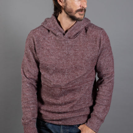 Men's Soft Knit Melange Pullover Hoodie