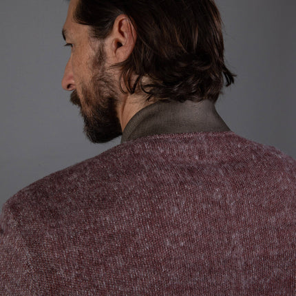 Men's Soft Knit Melange Bomber Jacket
