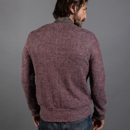 Men's Soft Knit Melange Bomber Jacket