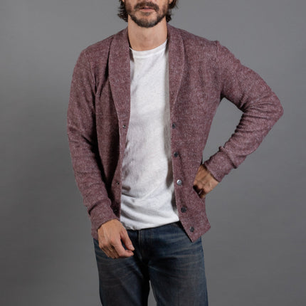 Men's Soft Knit Melange Cardigan Sweater
